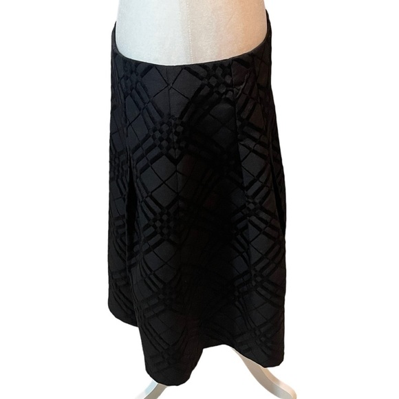 TALBOTS Black knee length A line skirt 14 classic closet staple capsule wardrobe - Picture 5 of 9